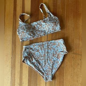 Everlane The High-Rise Hipster Bottom and The Square-Neck Bikini Top